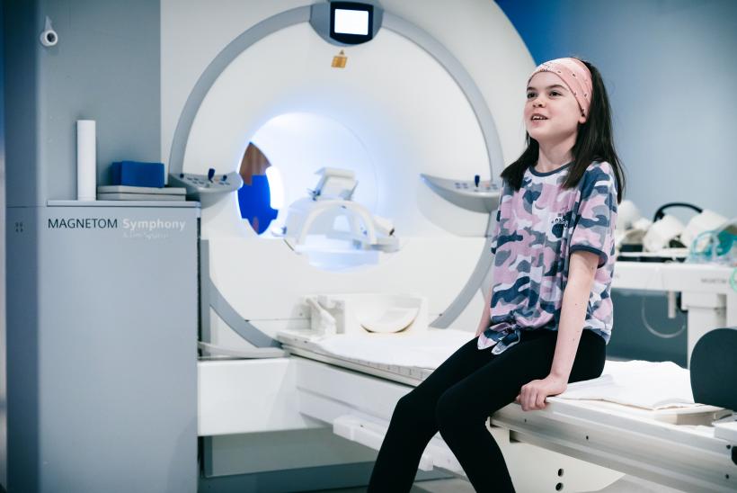 patient at MRI in GOSH