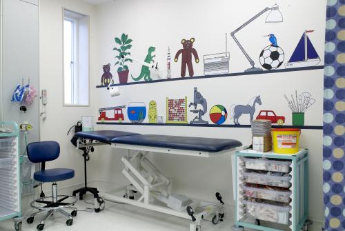 A clinic room at GOSH